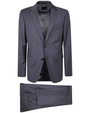 ZEGNA Single Breasted Suit - Blauw