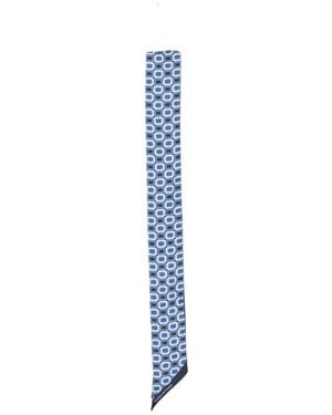Tagliatore Foulard Schal Mit Geometrischem Muster - Blau
