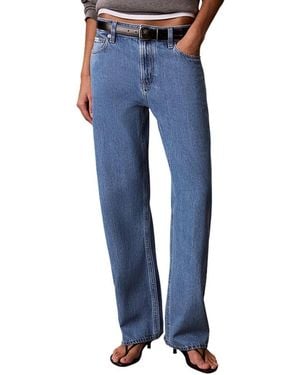 Calvin Klein Straight Jeans - Azul