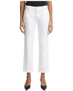 7 For All Mankind Cropped Trousers - White