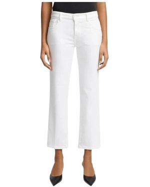 7 For All Mankind Cropped Pants - White