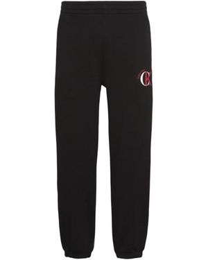 Calvin Klein Broeken ,Zwart ,Katoen Terry Graphic Joggers