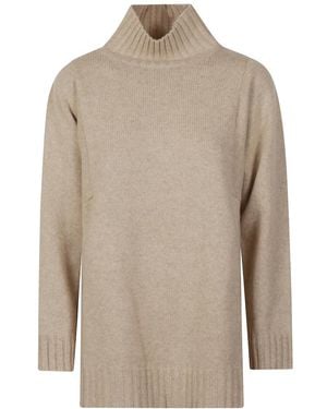Max Mara Truien & Vesten ,Kasjmier Aceti Oversized Turtleneck - Naturel