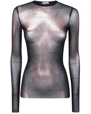 Jean Paul Gaultier Long Sleeve Tops - Zwart