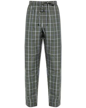 Hanro Katoenen Geweven Pyjamabroek - Grijs