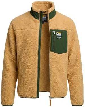 Superdry Fitness ,Polyester Mountain Full Zip Fleece - Groen