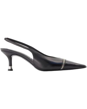 Alexander Wang Schoenen ,Zwart ,Leer Akilita Slingback Pumps Met Rits - Blauw