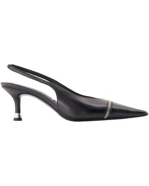 Alexander Wang Schoenen ,Zwart ,Leer Akilita Slingback Pumps Met Rits - Blauw