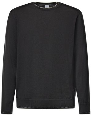 Eleventy Round-Neck Knitwear - Black