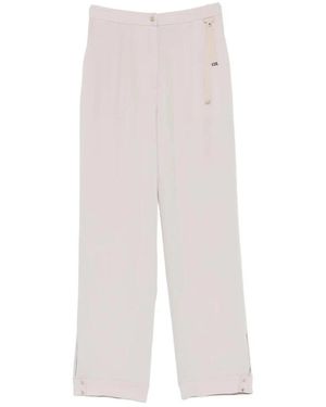 Herno Broeken ,Grijs ,Wijde Broek - Wit