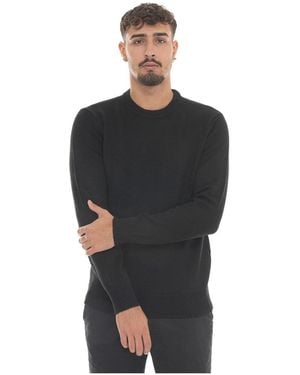EA7 Round-Neck Knitwear - Negro
