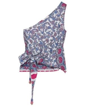 Maliparmi Sleeveless Tops - Blue
