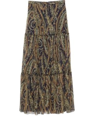 Etro Maxi Skirts - Marrón
