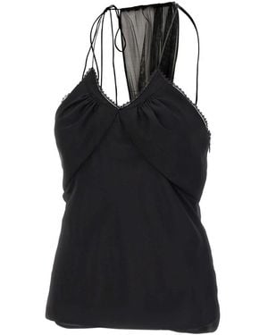 Victoria Beckham Sleeveless Tops - Black