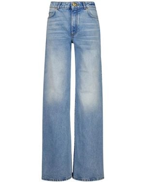 Balmain Wide Jeans - Azul