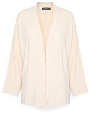 Elena Miro Viscose Blend Cardigan - Naturel