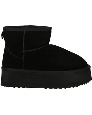 Gaelle Paris Botín De Plataforma De Piel, Mujer, Talla - Negro