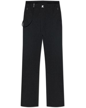 Courreges Straight Trousers - Nero