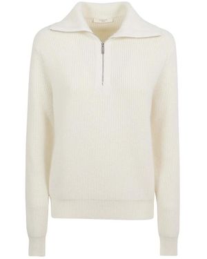 Zanone Round-Neck Knitwear - Bianco