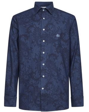 Etro Casual Shirts - Blue
