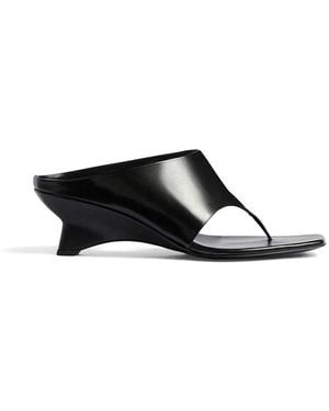 KHAITE Heeled Mules - Black
