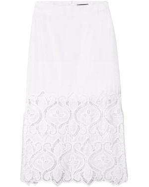 Luisa Cerano Midi Skirts - Blanco