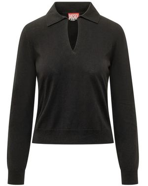 DIESEL V-Neck Knitwear - Negro