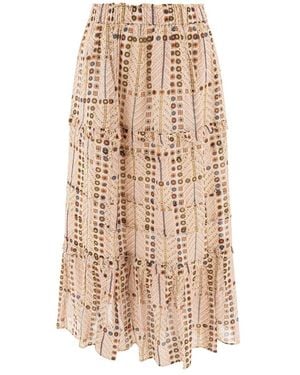 Isabel Marant Midi Skirts - Natural
