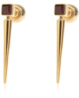 Jil Sander Accessoires ,Geel ,Earrings - Wit