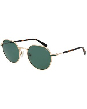 GANT Goldene Runde Sonnenbrille Grüne Gläser