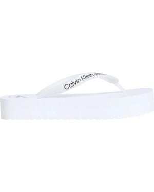 Calvin Klein Flip Flops - Blanc
