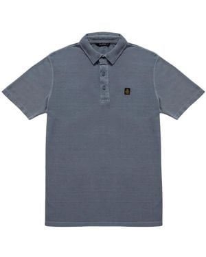 Refrigiwear Tops ,Grijs ,Katoen Piquet Polo - Blauw