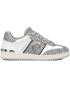 Philipp Plein Lo-Top Sneakers Glitter - Metallic