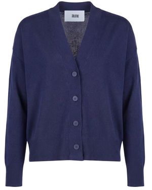 SOLOTRE Truien & Vesten ,Blauw ,Cardigan Over