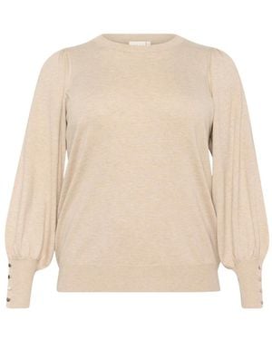 Kaffe Round-Neck Knitwear - Neutre