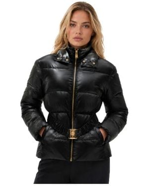 Versace Gesteppte Daunenjacke - Schwarz