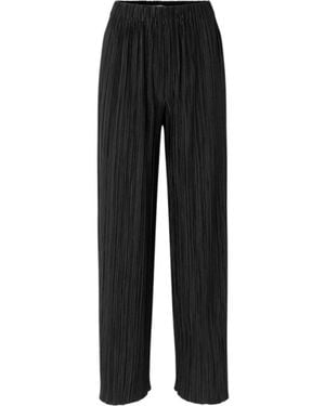 Samsøe & Samsøe Wide Trousers - Negro