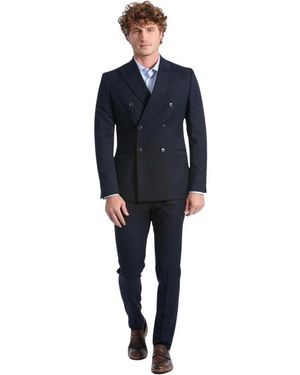 Baldinini Double Breasted Suits - Blue