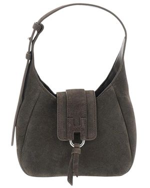 Hogan Trend Mini Hobo Tas - Zwart