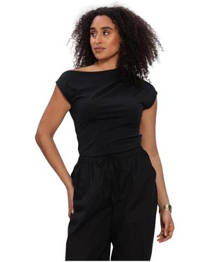SELECTED Tops ,Zwart ,Slfmolly Ss Top