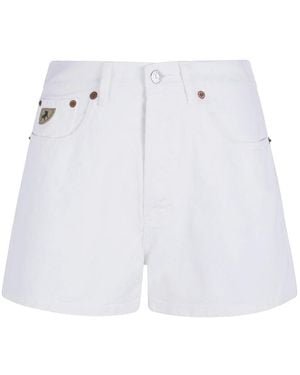 Lois Korte Broeken ,Wit ,Denim Sandra-C Bull Shorts Denim