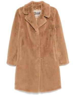 Herno Single-Breasted Coats - Brown