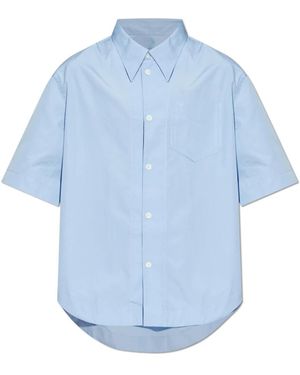 Ami Paris Short Sleeve Shirts - Blue
