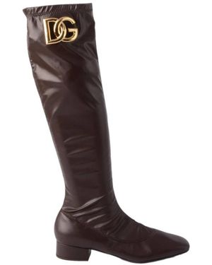 Dolce & Gabbana Over-The-Knee Boots - Brown