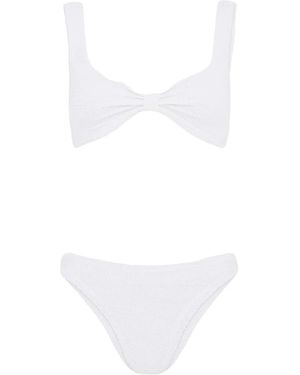 Hunza G Stilvoller Bikini - Weiß