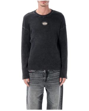 DIESEL Round-Neck Knitwear - Black