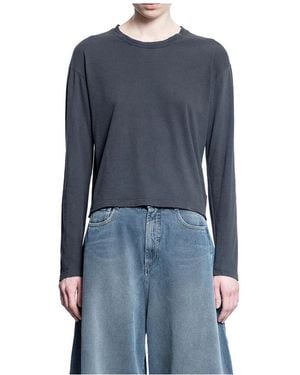 James Perse Long Sleeve T-Shirts - Blue