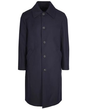 Lubiam Single-Breasted Coats - Azul