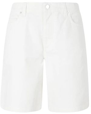 Maison Kitsuné Denim Shorts - White