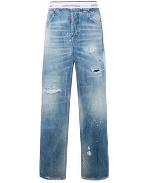 DSquared² Wide Jeans - Blue